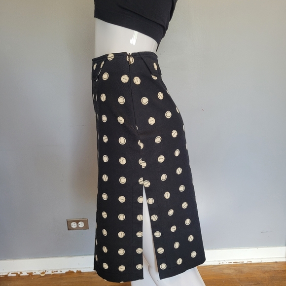 Moschino Jeans Baseball Print Skirt, VGUC, Size 8 - Picture 5 of 9